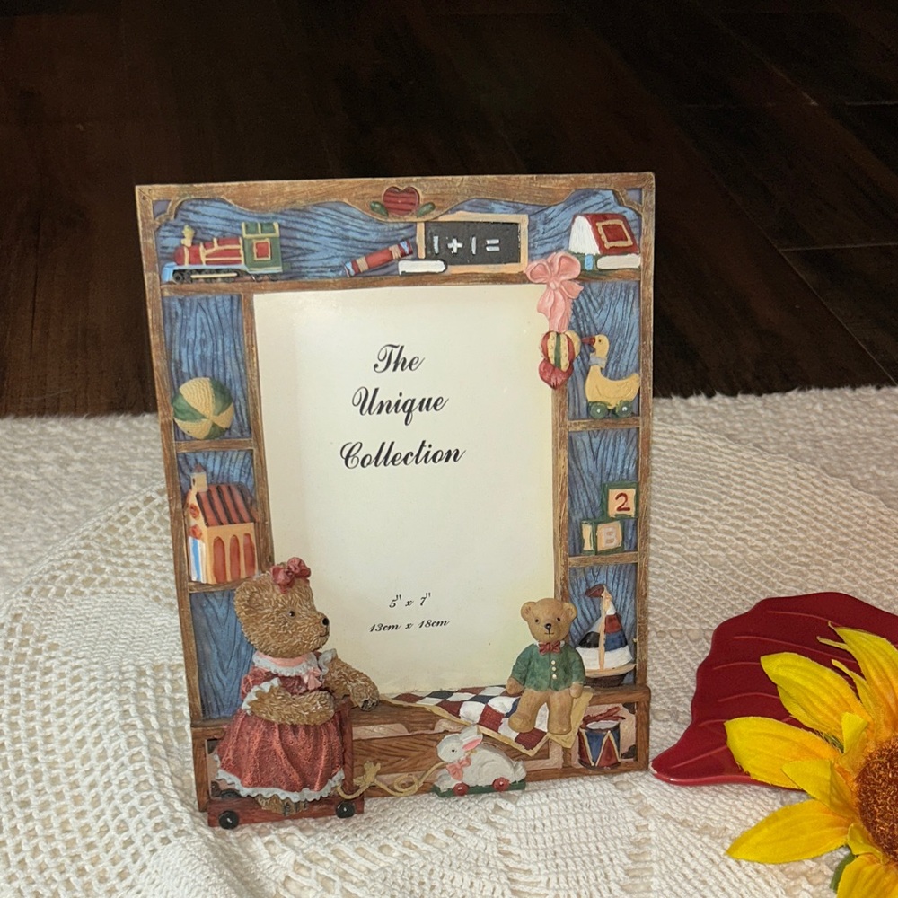 Vintage Italy Design Montefiori Charming Bear-Themed Picture Frame The Unique 3D